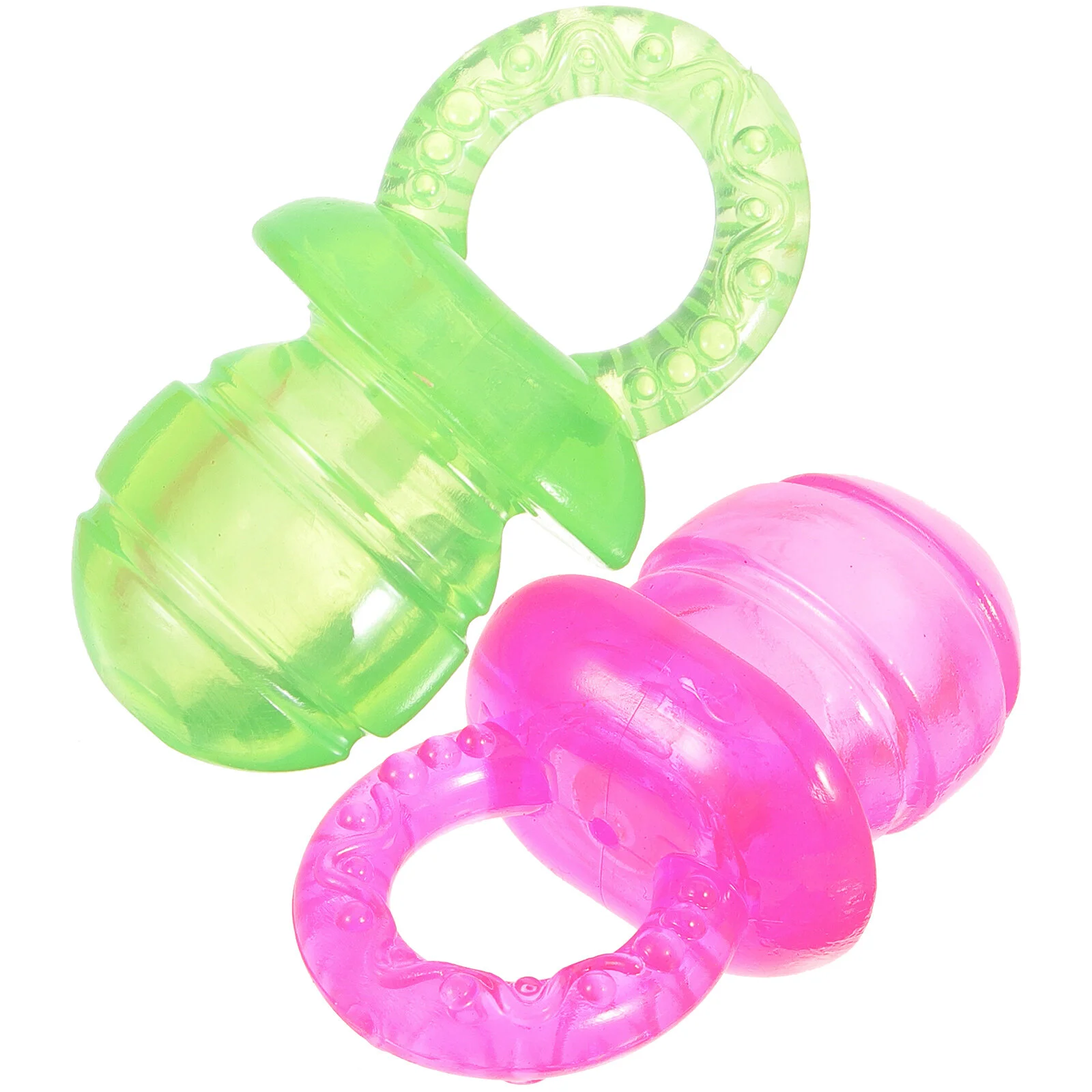 

2pcs Pet Teether Chew Toy Colorful Teething Toy Interactive Toy Dog Teething Tool