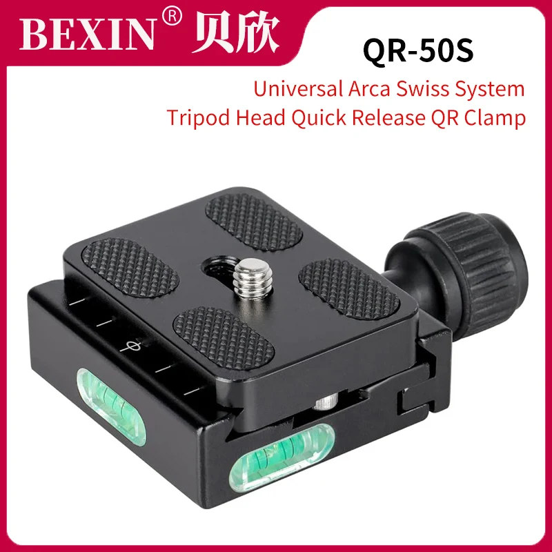 

BEXIN QR50 tripod ball head mount adapter pu50 RRS quick shot quick release clip plate clamp for Arca swiss dslr camera ballhead