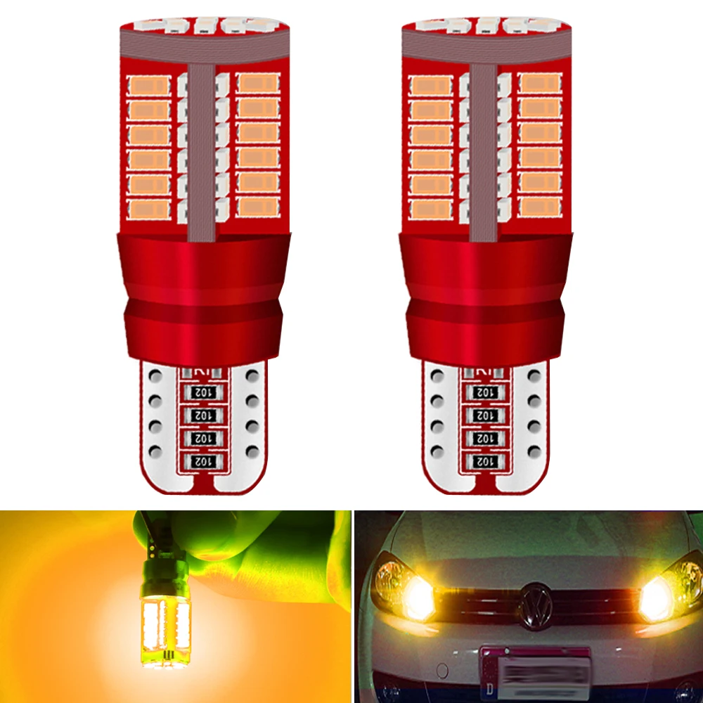 

2 PCS T10 W5W 194 LED Bulb For Car LED Signal Light Canbus Free Error 3014 Chips 6500K 12V White Auto Wedge Side Trunk Lamps 5w5