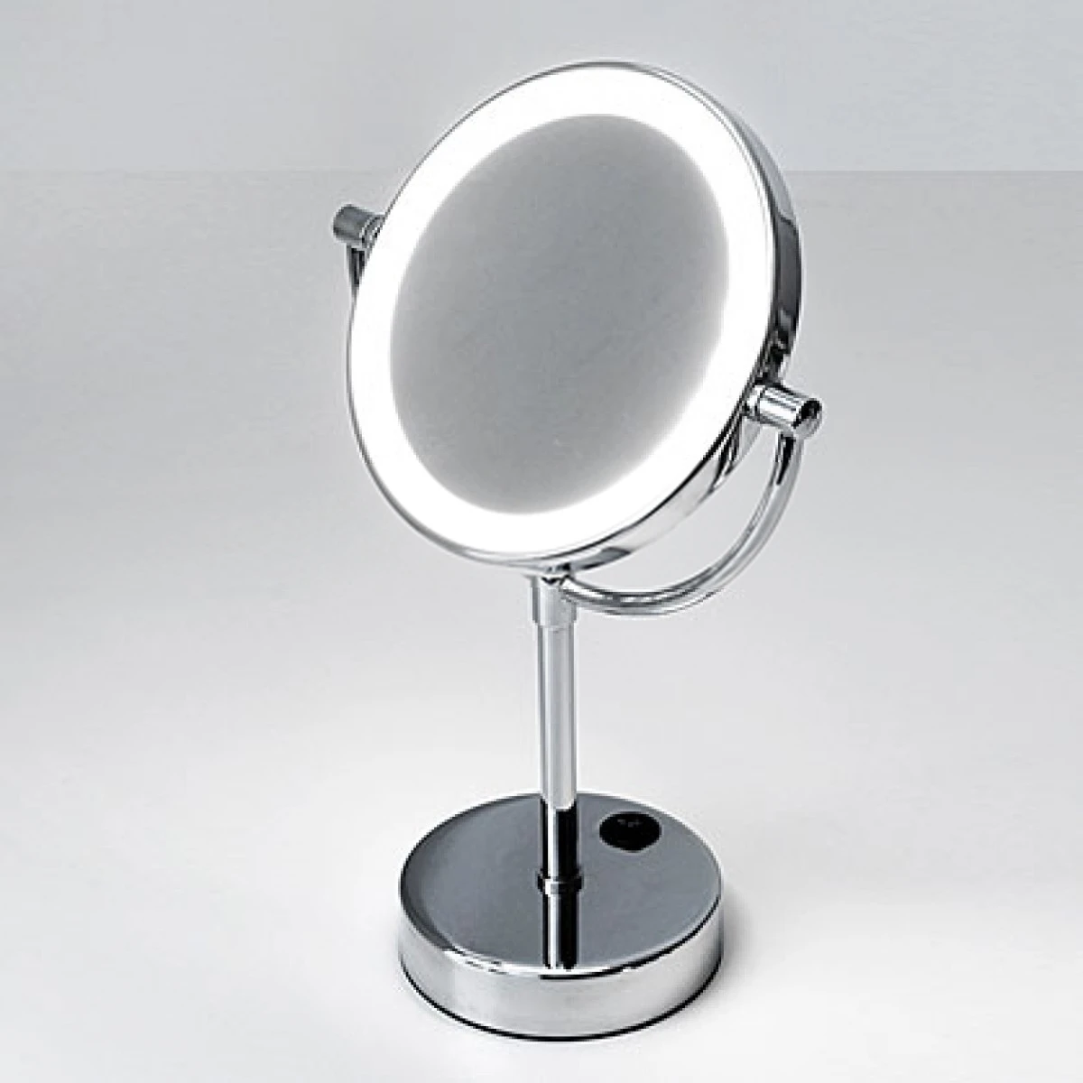 Зеркало с LED-подсветкой WasserKRAFT K-1005 (3-х кратное увеличение латунь хромоникелевое