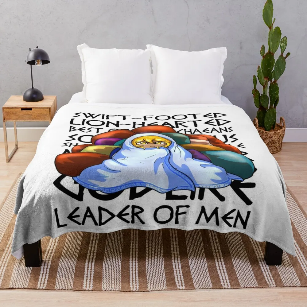 

Epithets of Achilles Throw Blanket velvet