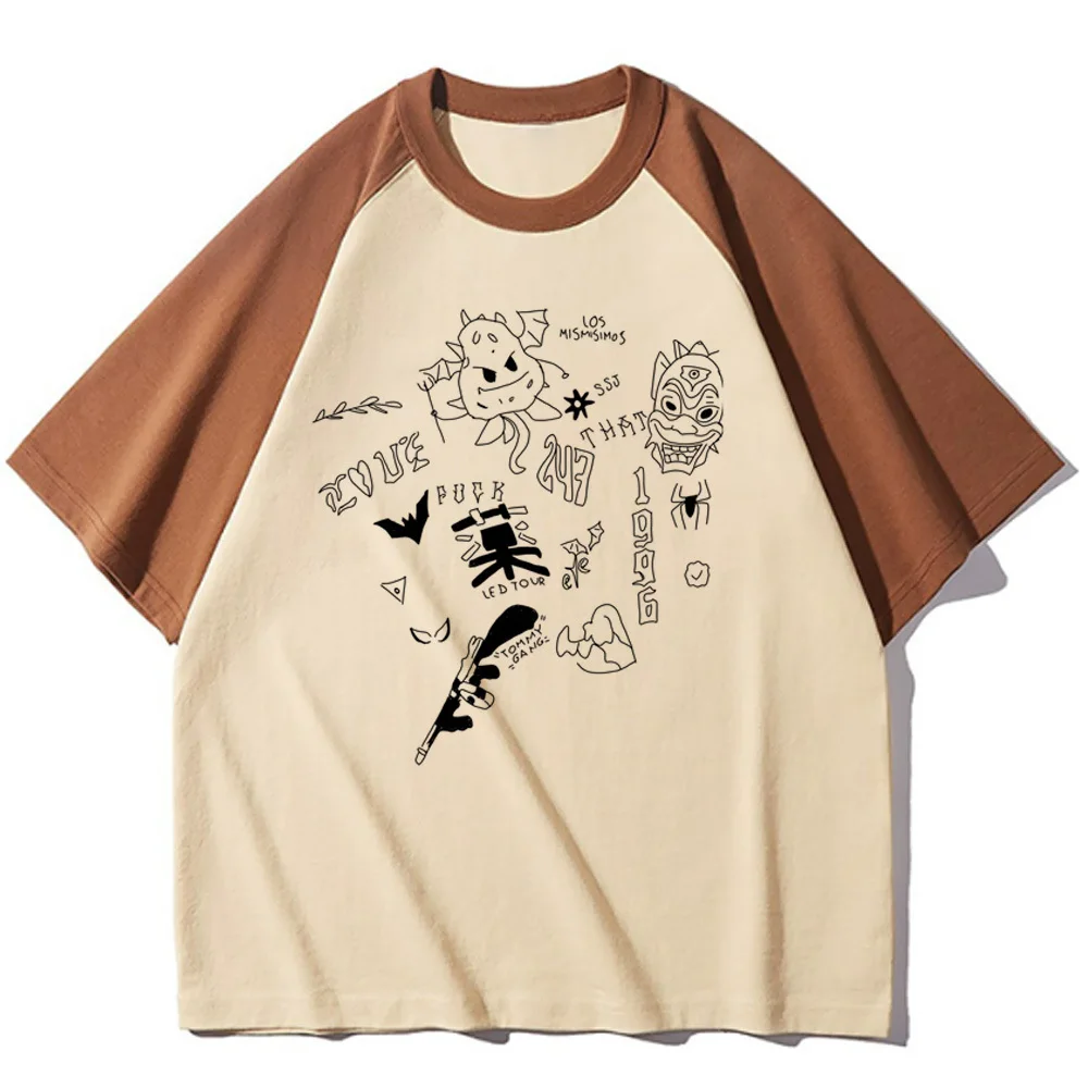 Duki shirt female Psychedelic kawaii graphic Classic korean clothes tshirt Retro Y2k hip hop Digital