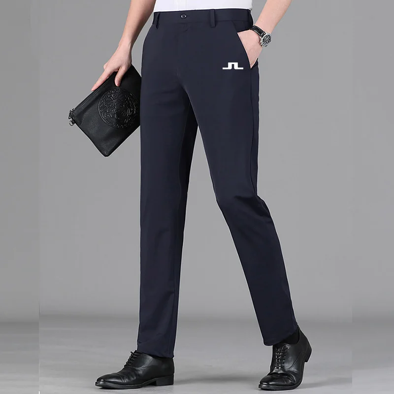

2022 summer new Men Golf pants Casual pants ice silk thin style Straight tube high elasticity Golf clothes men pants golf wear