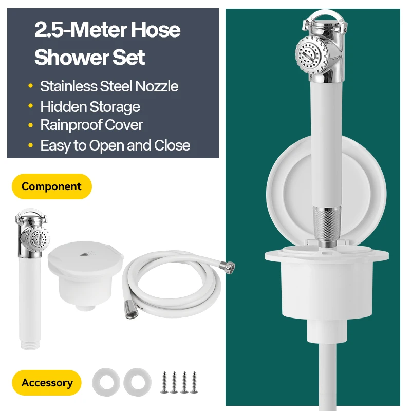 

Внешний душевой ящик из нержавеющей стали с выдвижной насадкой для скоростных катеров, яхт и морского использования, встраиваемый троповый душ