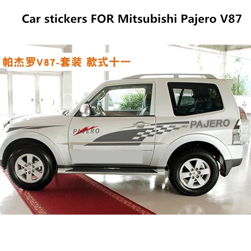 New Car Stickers Full Body Custom Modified Sports Decoration FOR Mitsubishi Pajero V87 Car Film Vinyl Accessories