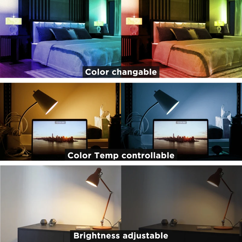 Gledopto Zigbee 3.0 DC12-54V Din Rail 5 in 1 RGBCCT/RGBW/RGB/WWCW CCT/Dimmer LED Strip Controller Alexa Tuya Conbee Zigbee2mqtt