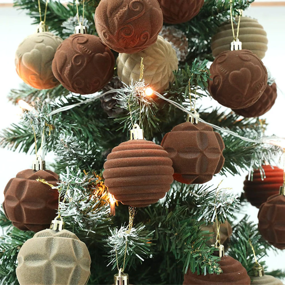 12 шт. 6 см рождественские шары украшение для рождественской елки роскошные