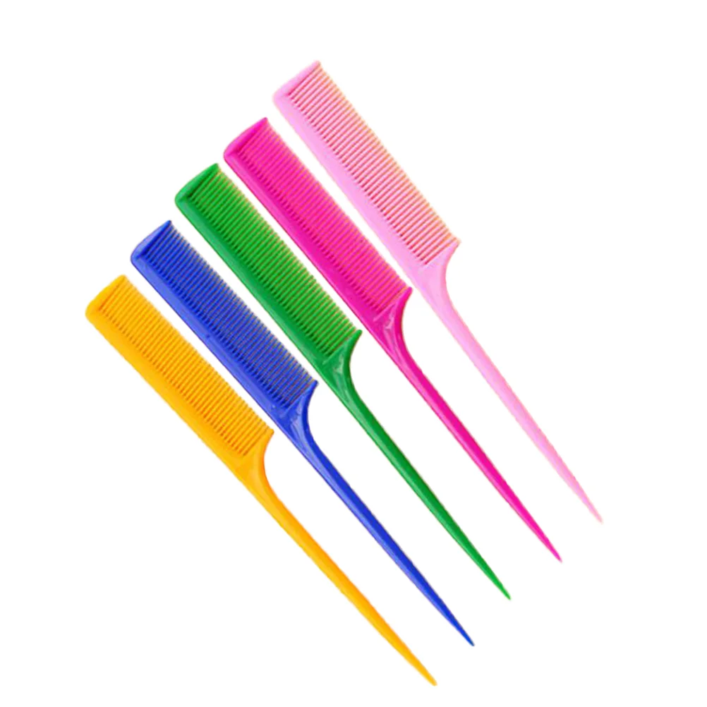 

Comb Tail Hair Combs Salon Hairbrushpointed Home Stylingtool Handleteasing Hairdressing Women Rat Professional Detangling Thick