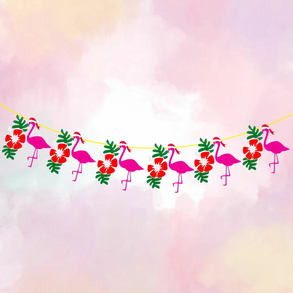 

1pc Banner Beautiful Party Supplies Pull Flag Decor Banner Garland for Christmas