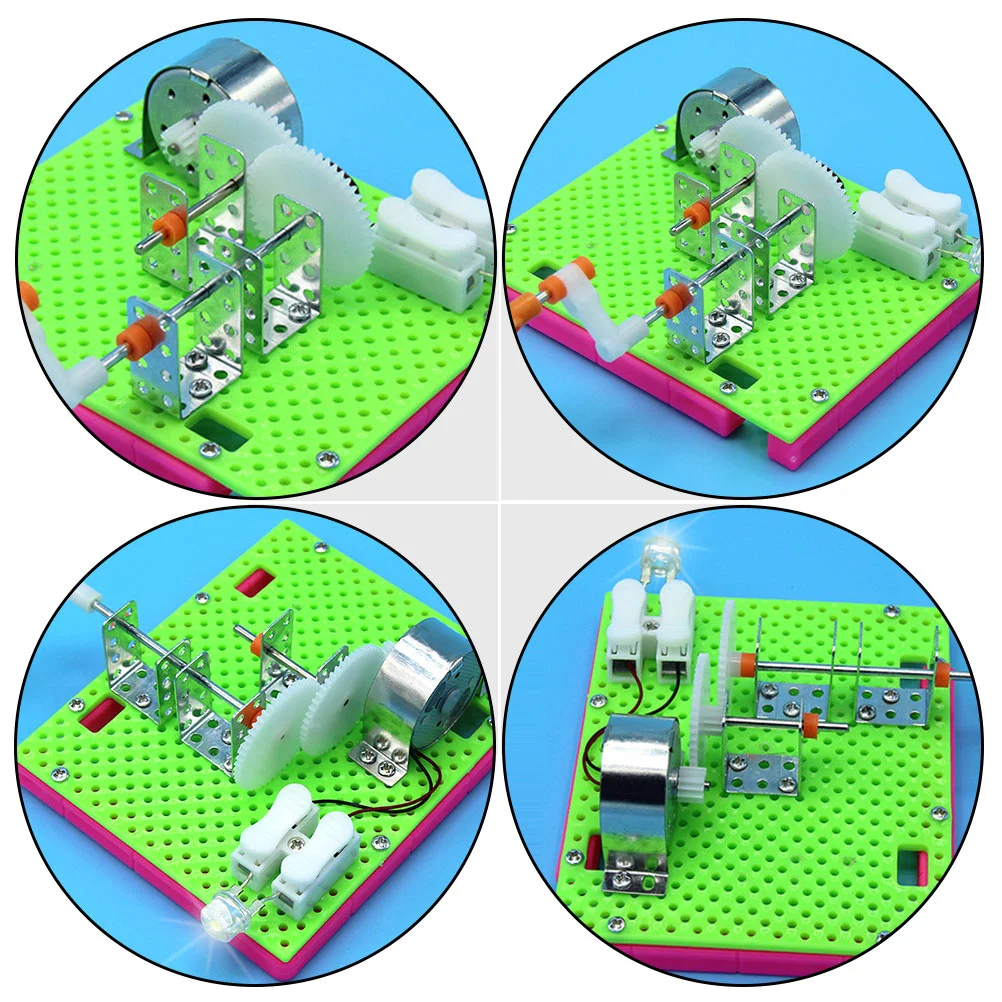 Ручной генератор электрические игрушечные машинки ручная модель набор для