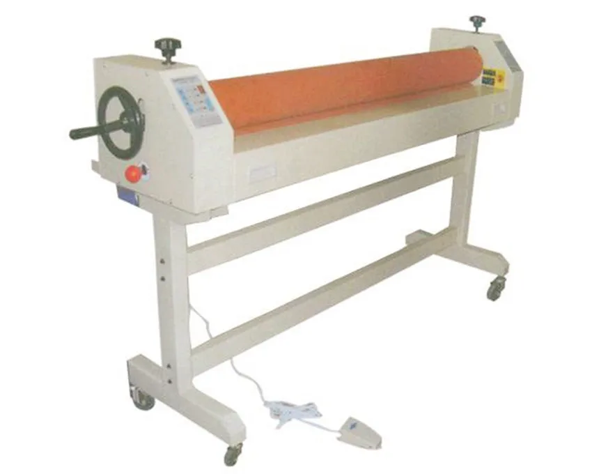 

Electric cold single sided press roll laminator