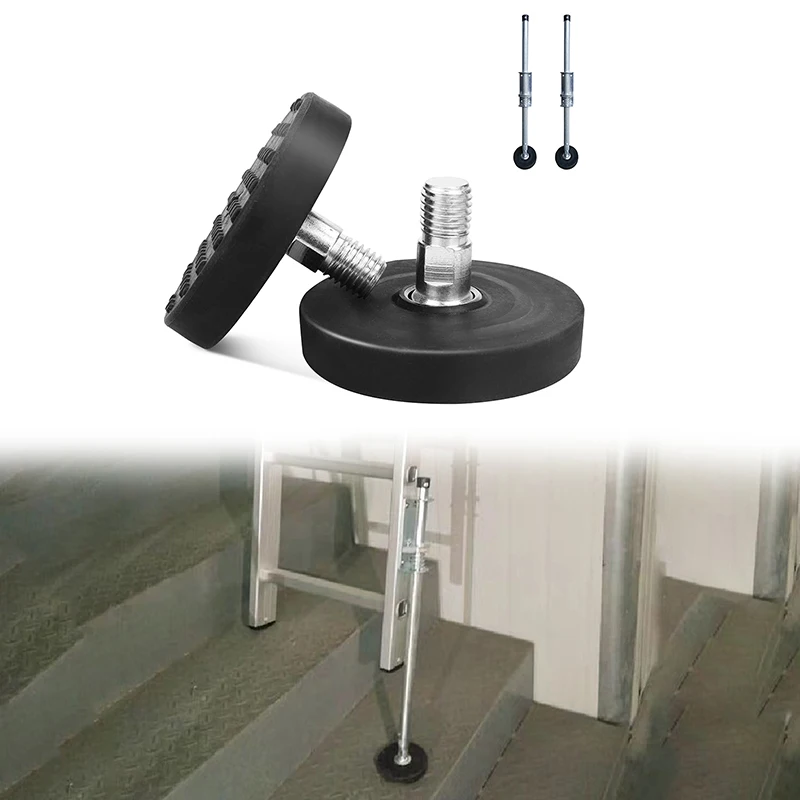 Сменные резиновые ножки с нескользящей резьбой для выравнивателей лестниц типа I