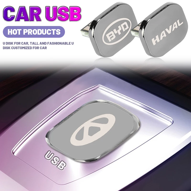 

USB-флеш-накопитель с логотипом автомобиля, металлический мини-накопитель 32 ГБ для Jaguar X250, X351, XF, XJ, XE, XK, XKR, XFL, XJS, E, Pace, S, тип X, аксессуары с логот...