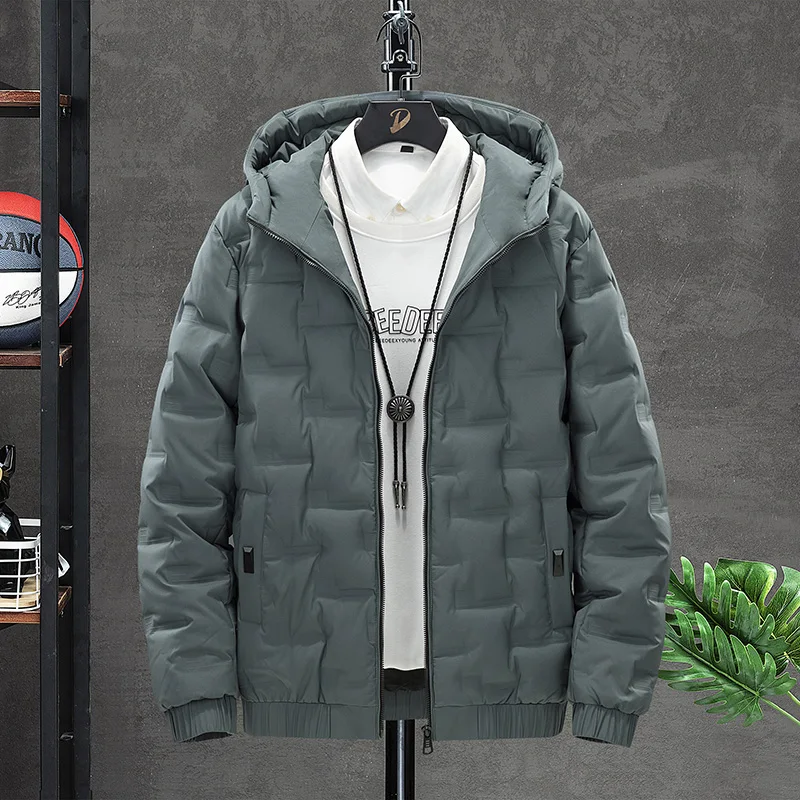 large down jacket men's white duck down 2022 new down cotton clothes fashion brand autumn and winter lightweight