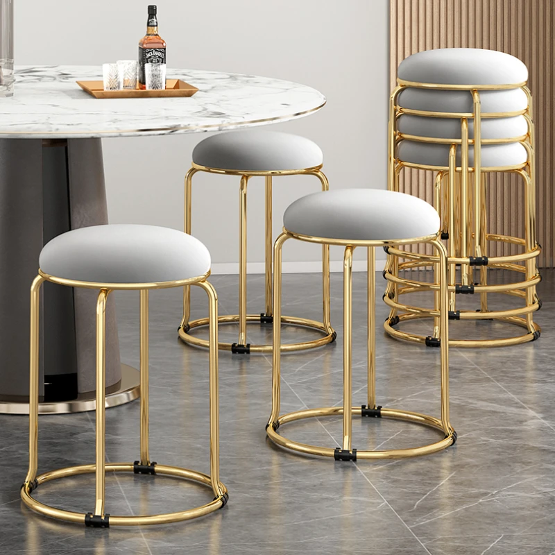 Штабелируемые обеденные стулья мини-табурет банки 4 шт. таaboret дизайн табурет