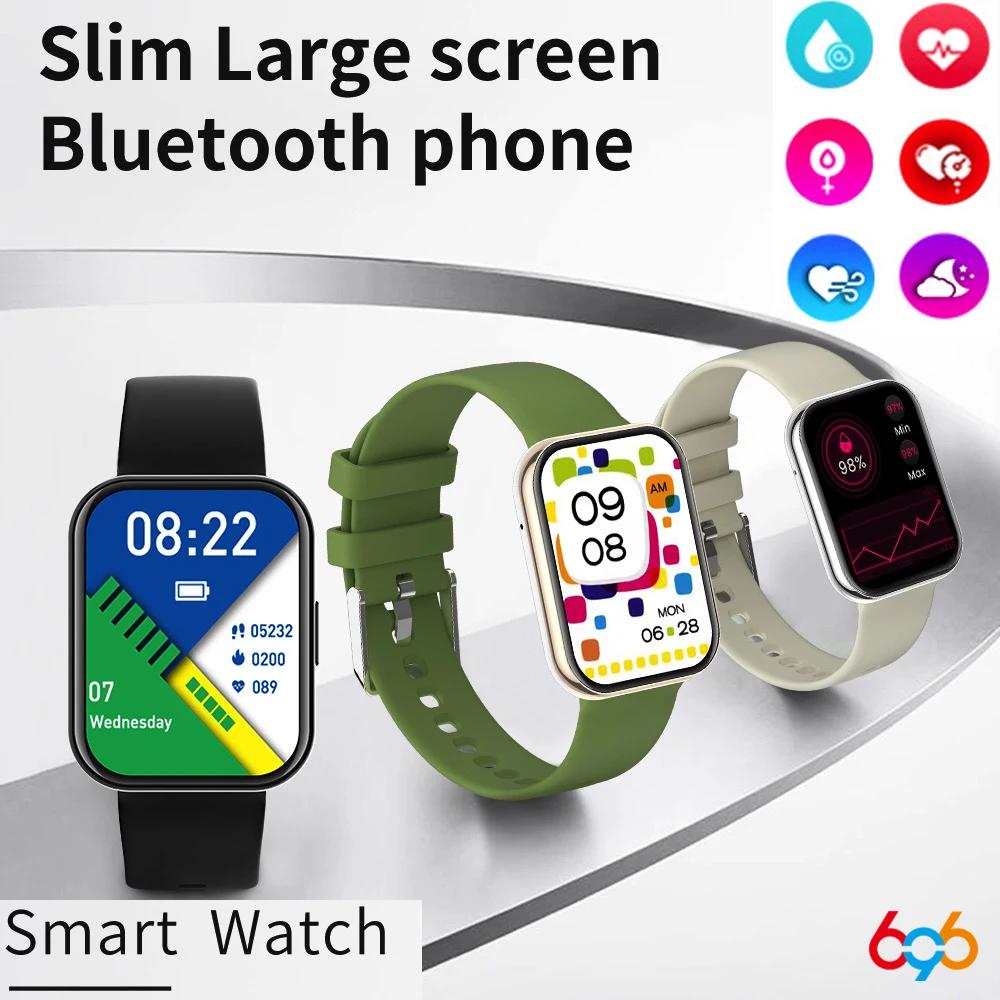 

1.91 HD Blue Tooth Call Smart Watch Men Women 100+ Sports Mode Smartwatch Fitness Quick Reply To Messages 24H Heartrate Monitor