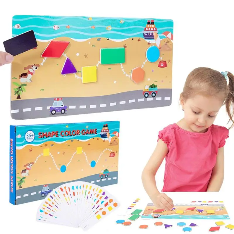 

Деревянная игрушка-пазл Монтессори для развития мелкой моторики