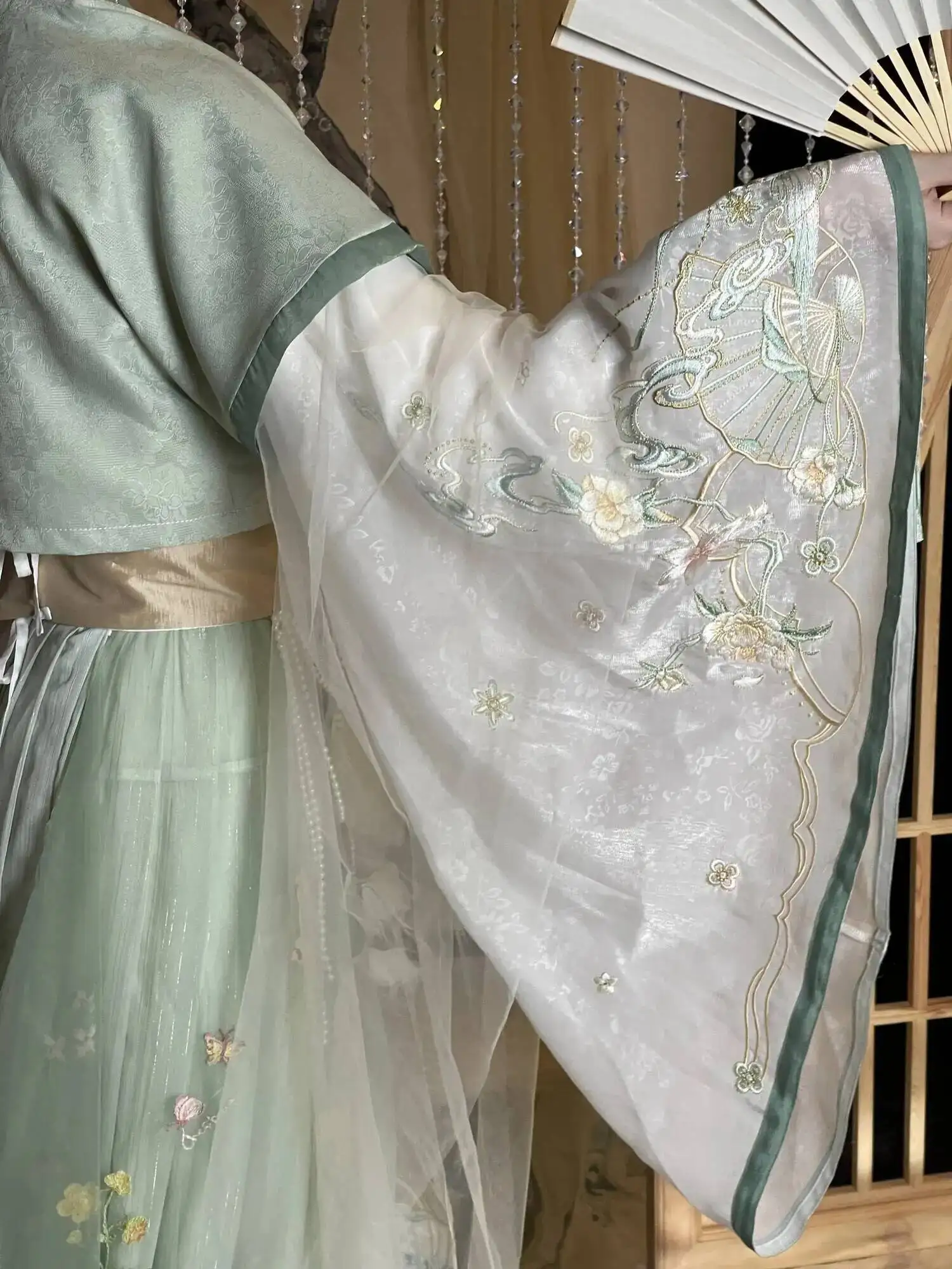 Костюм для косплея TGCF Feng Shi по мотивам «Тянь Гуань Ци Фу» (Xie Lian, Hua Cheng, Feng Shi, Qing Xuan), зеленое платье для косплея, полный комплект Ханьфу (art.: 3920db8efe58d) - 3920db8efe58d
