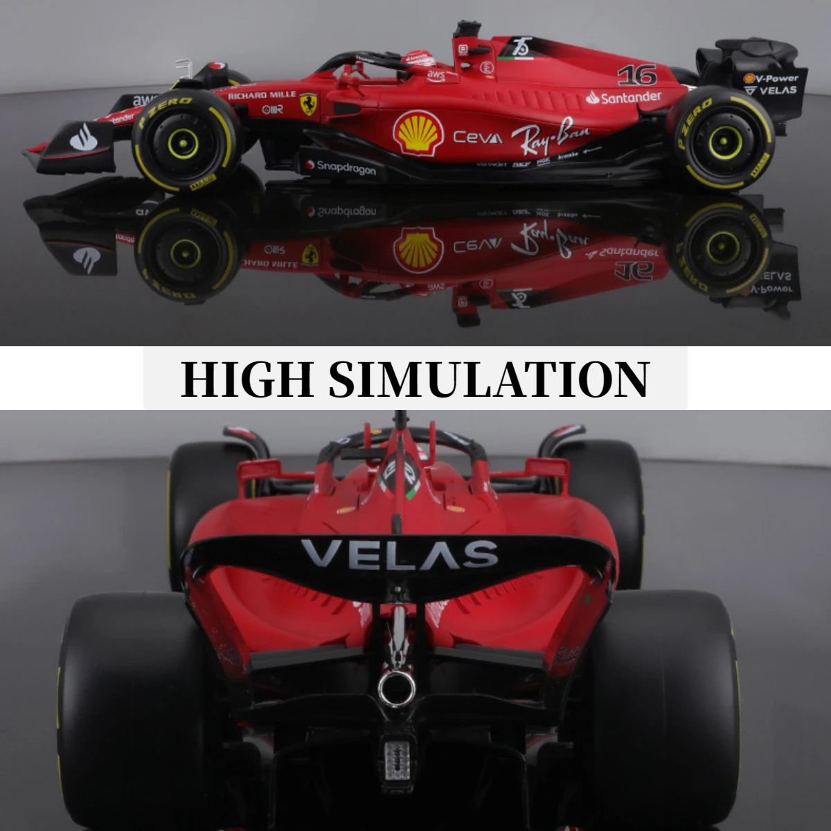 Модель автомобиля Bburago F1 в масштабе 1:18 Реплика Ferrari Mercedes Red Bull Racing декор детской