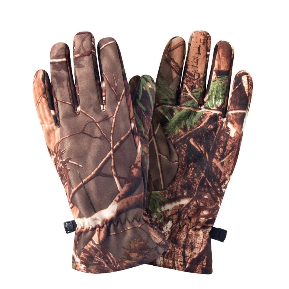 

Glovescamo Cold Weather Camouflage Glove Men Winteroutdoor Finger Full Warm Gear Riding Cycling Mittens Youth Liners Archery