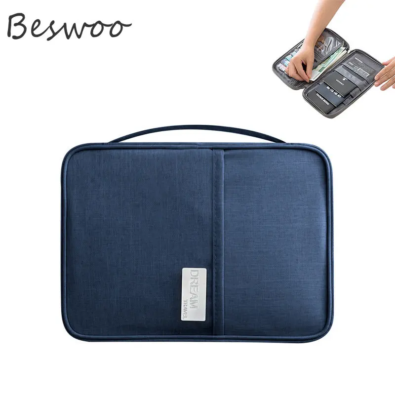 

Travel Wallet Waterproof Passport Holder Multifunction Ducument Bag Credit Card Ticket Organizer Travel Accessories Card Holder