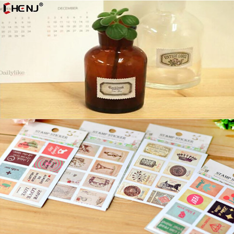 

Наклейки декоративные в стиле ретро, 2 листа