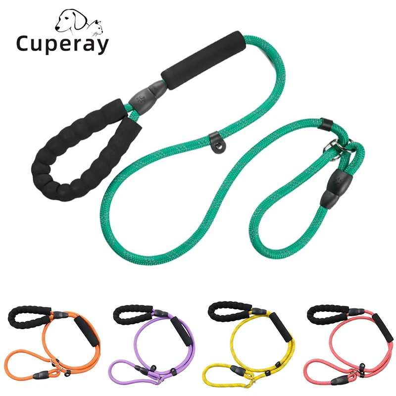 

P Chain Pet Leash Reflective Round Rope Explosion-proof Dog Leash Small Medium and Large Dog Leash with Foam Handle Dog Walking