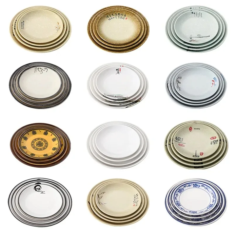 Акриловые обеденные тарелки формата А5 коммерческий ресторан пластиковые