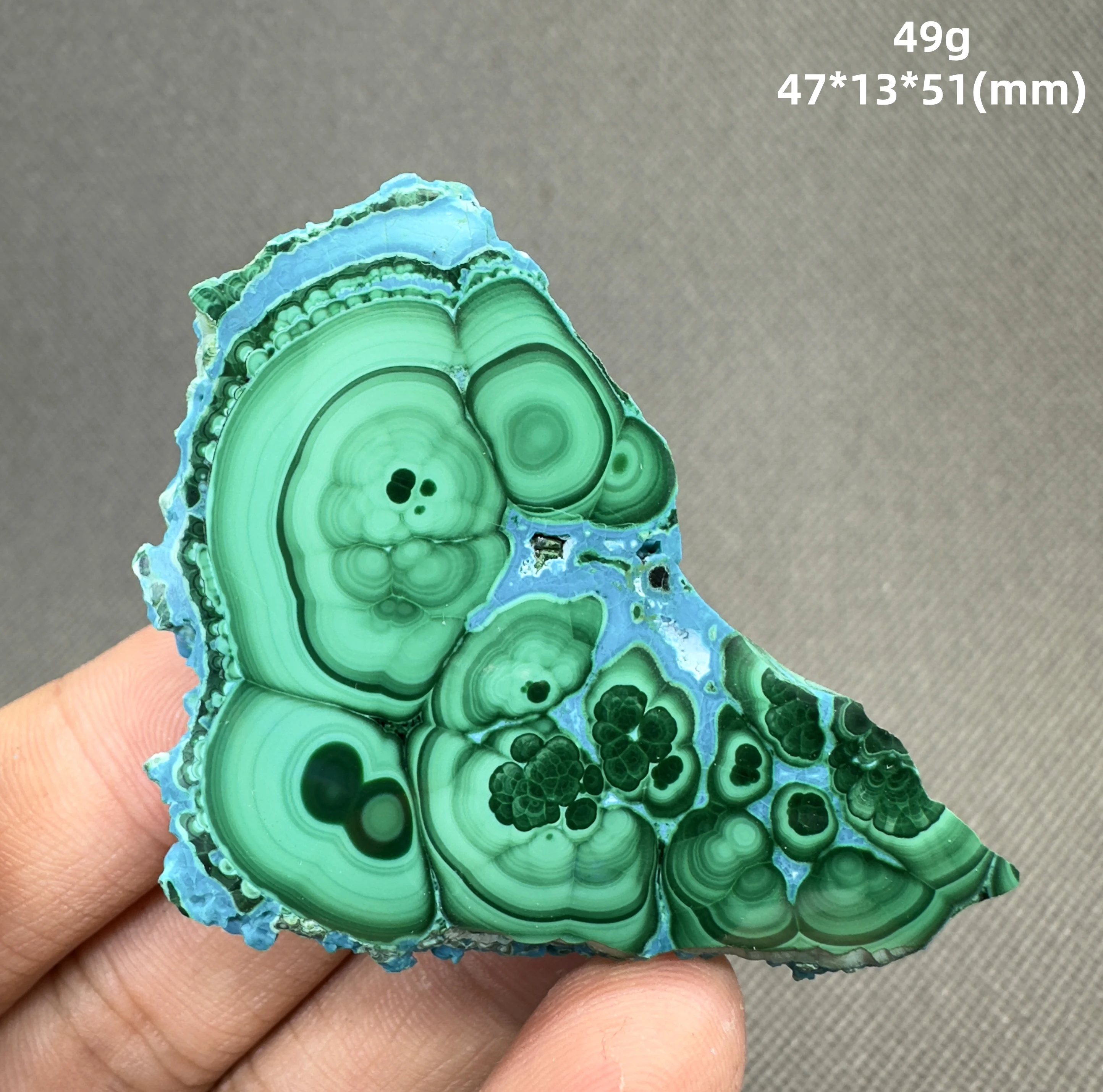 

Симбиозный образец малахита и хризокола от QIANCHUAN