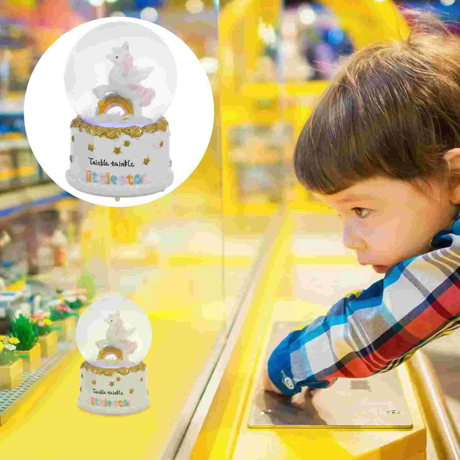 Декор музыкальной шкатулки светящийся музыкальный снежный шар фигурка