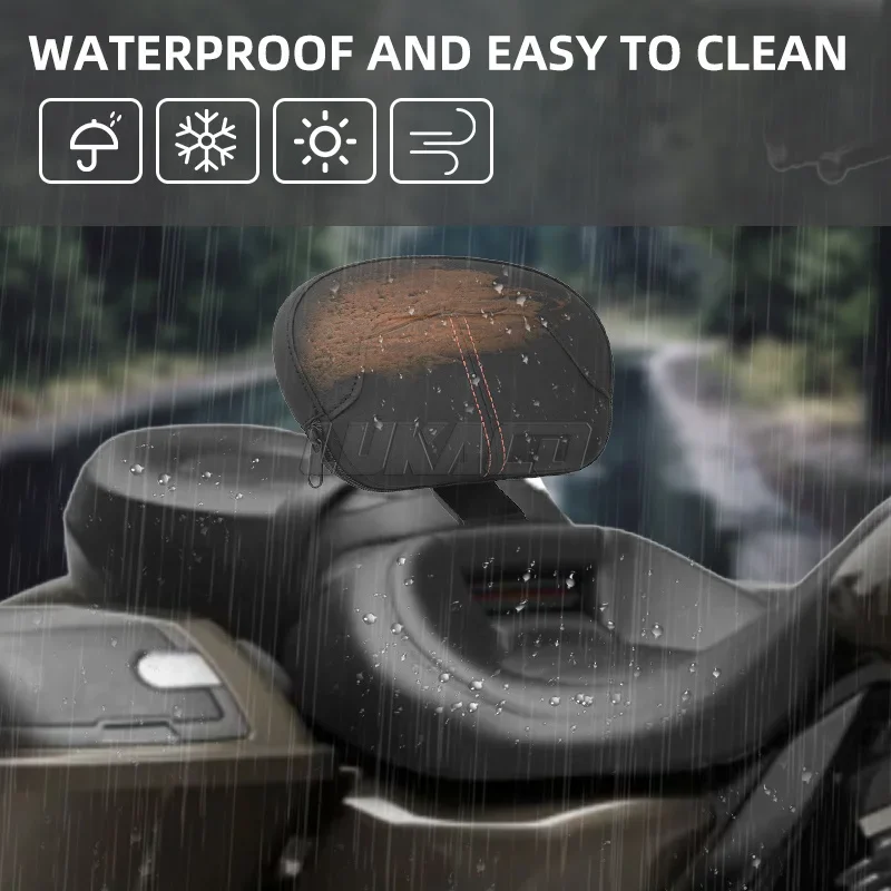 Спинка для мотоцикла Сисси-бар оранжевая Передняя подкладка водителя Harley Touring Road