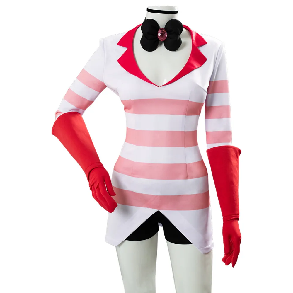 

Hazbin Cosplay Hotel Dust Angel Cosplay Costume Uniform Women Girls Birthday Party Dress Carnival Halloween Costume