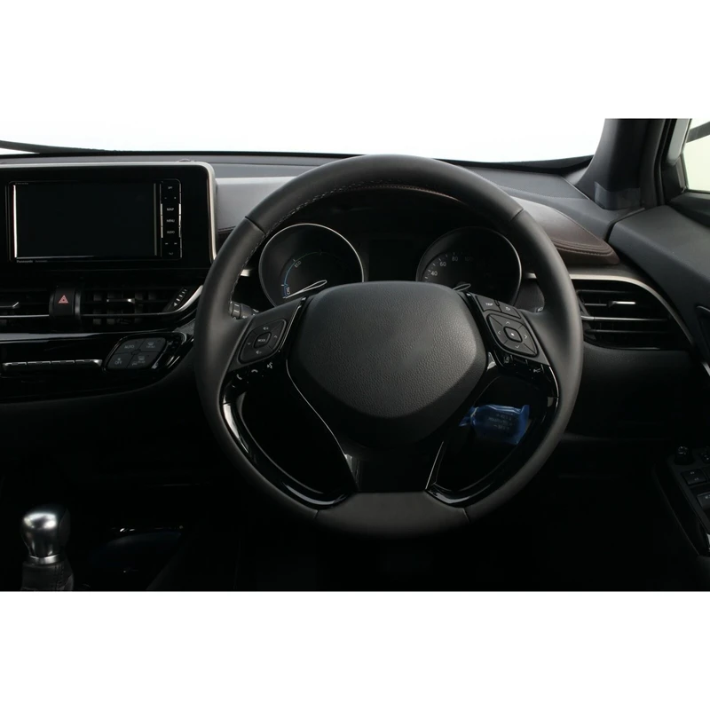 Автомобильный ABS черный внутренний декоративный чехол на руль отделка для Toyota C-HR