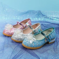 summer girls party princess kids sandals shoes crystal fashion rhinestone sequins bow girls shoesflat heel sandals size 23 36