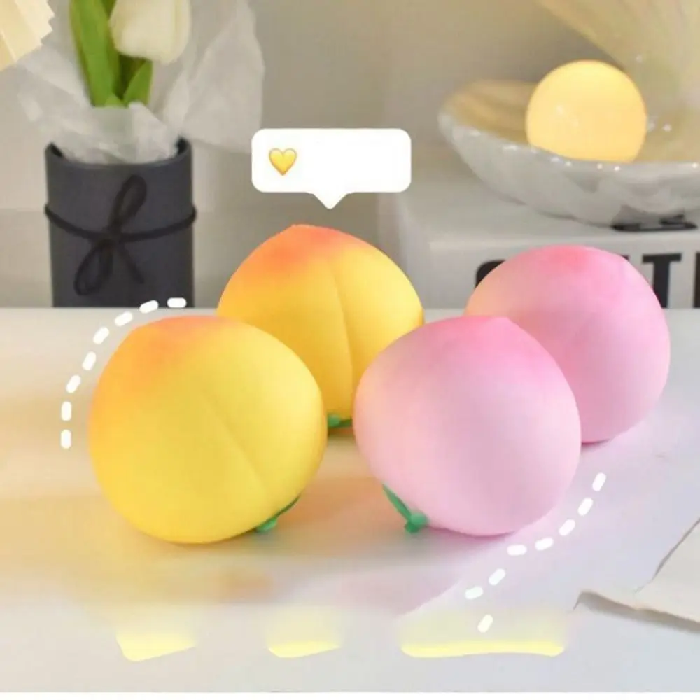 

Flexible Material Peach Squeeze Ball Comfortable Touch Slow Rebound Peaches Pinch Toys Durable Funny Kids Gift