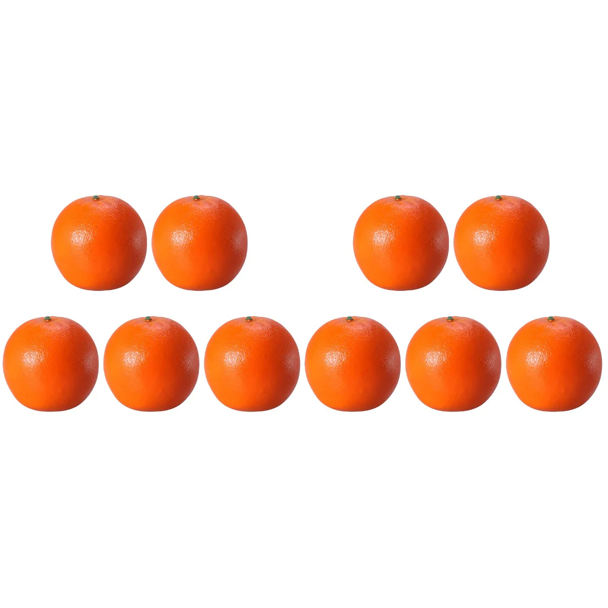 

10 Pcs Decorate Orange Model Child Plastic Playes Banana Ornament Foam Simulation Oranges