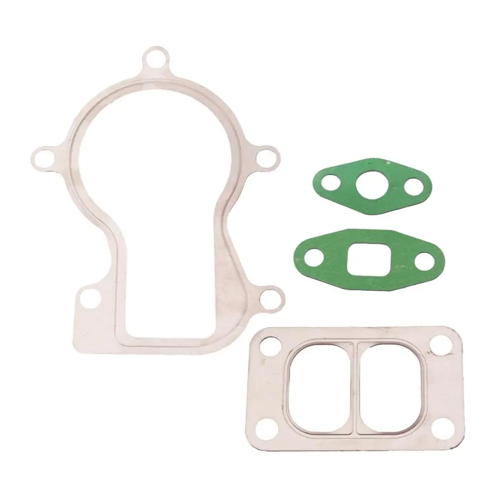 

2x Stainless Steel Turbo Oil Feed Inlet Flange Gasket Adapter Kit