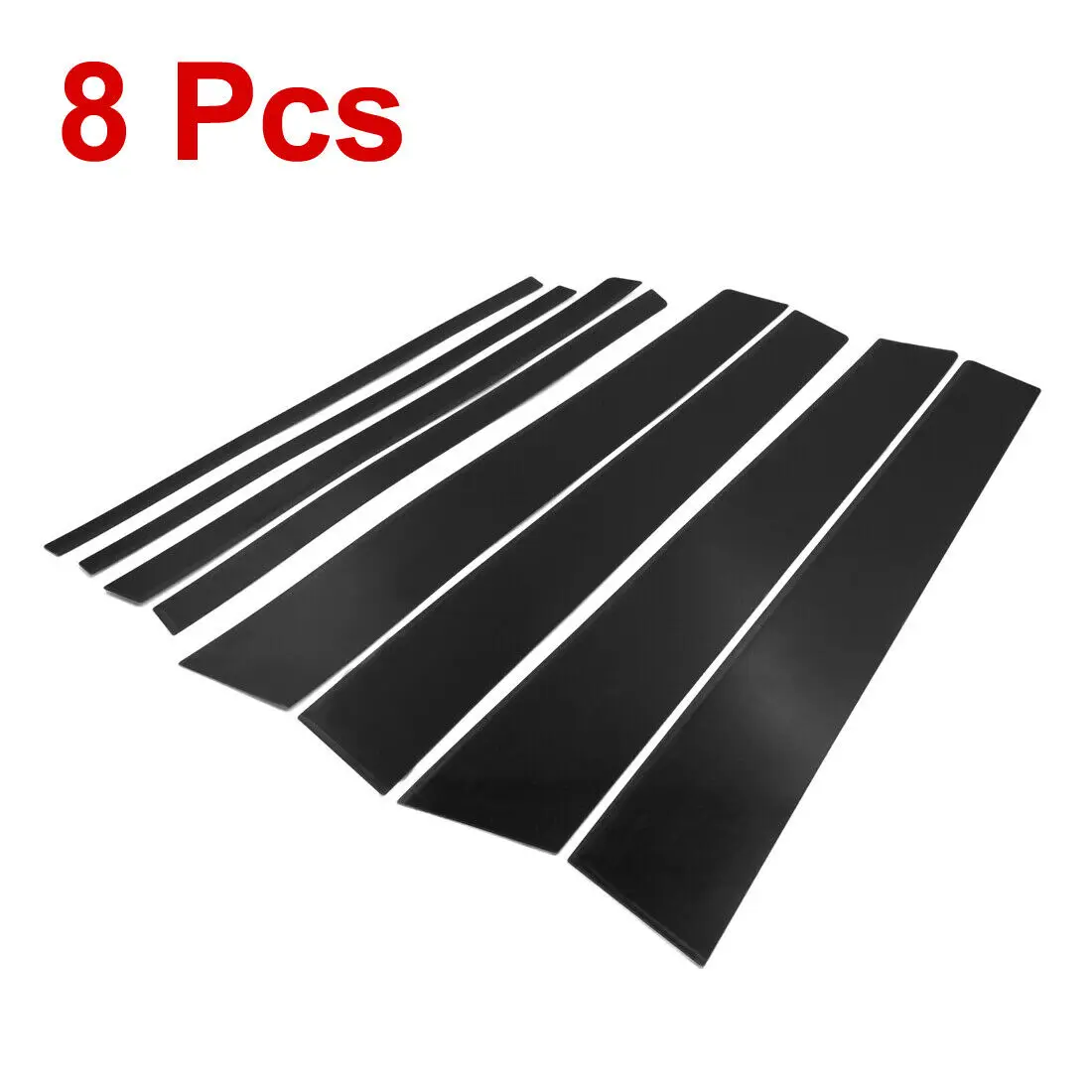 Блестящее черное украшение наклейки на обшивку внешнего окна подходят для TOYOTA RAV4