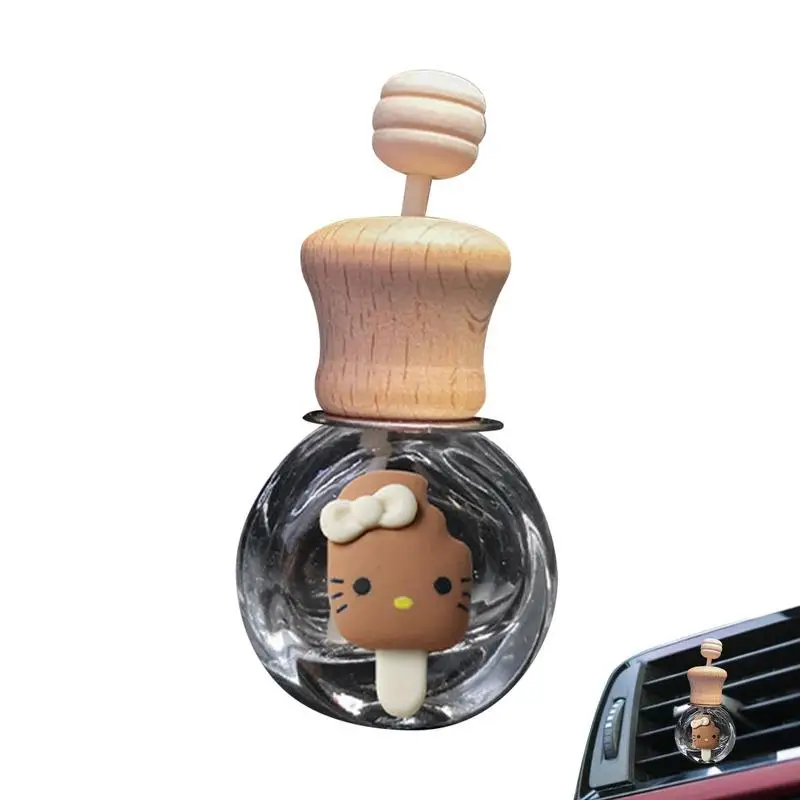 Car Air Outlet Freshener Diffuser Glass Bottle Auto Fragrance Oils Empty Glass Bottle Clip For Car Vent Outlet Perfume Ornament