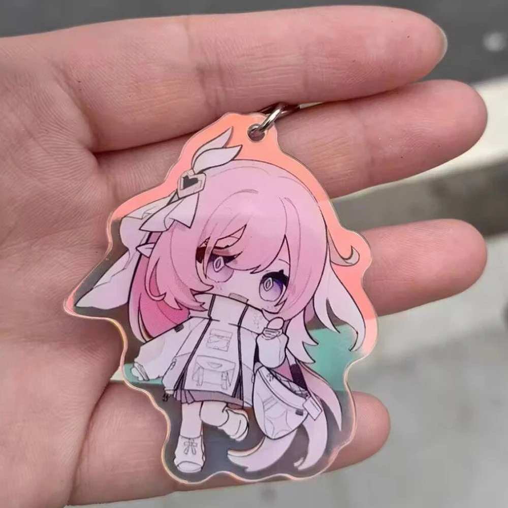 Брелок для ключей Honkai Impact 3 Elysia, акриловый брелок-подвеска с лазерной гравировкой, аксессуар для сумки, украшение, реквизит (art.: 3920db6bcc0bc) - 3920db6bcc0bc
