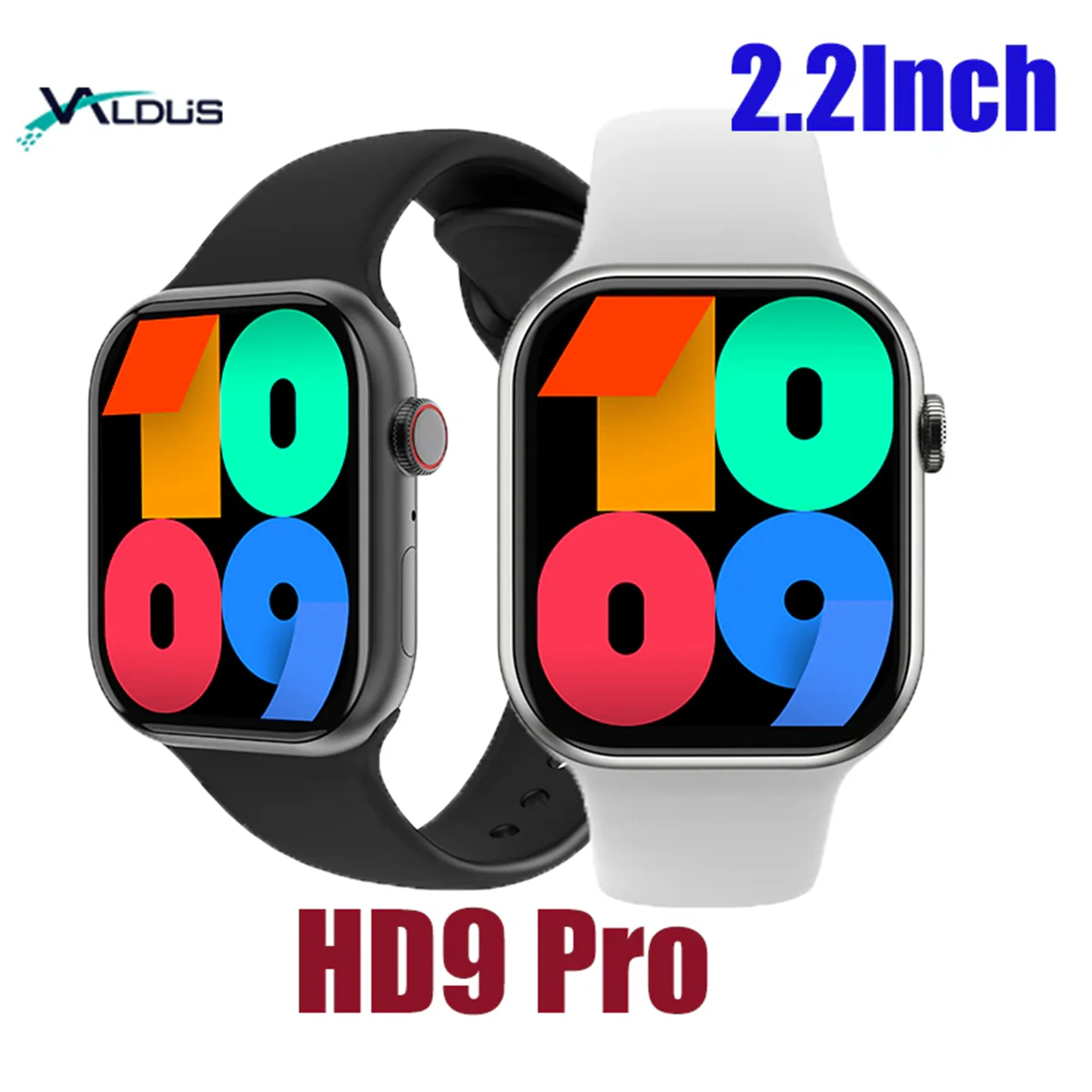 

IWO HD9 Pro Smart Watch 2.2 Inch Bluetooth Call NFC Compass Fitness Sport Smartwatch Men Woman HD Screen Wireless Charging