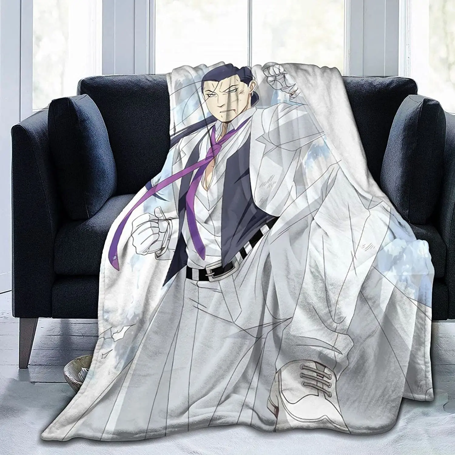 

Solf J. Kimblee Fluffy Soft and Comfortable Blanket, Anime Warm Embrace of Sympathy