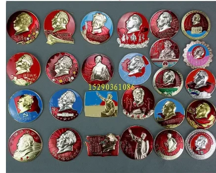 Китайские красные коллекционные предметы значок статуи Мао 5-6 см полный набор из