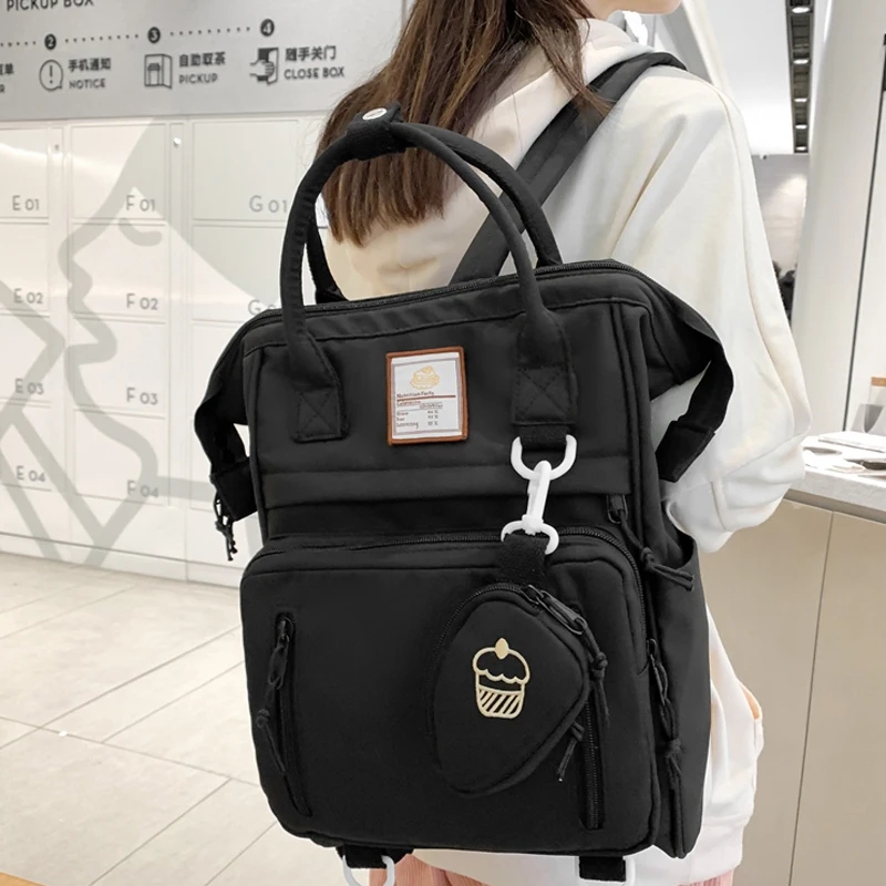 

Double Zipper Multifunction Women Backpack School Bags For Teenage Girls Boys Student Shoulder Bag Laptop Backpack Cute Mochila