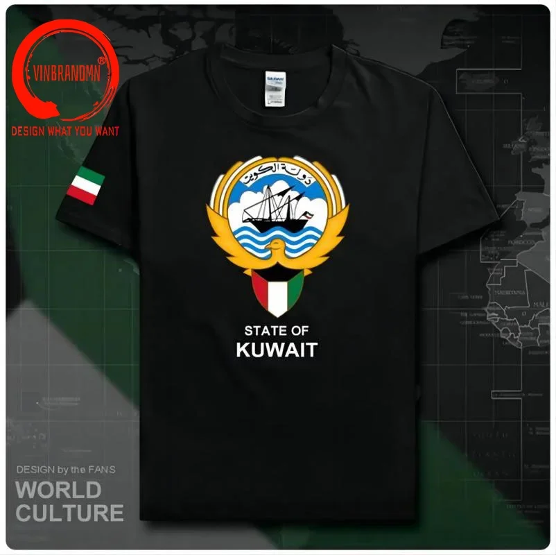Kuwait Kuwaiti Men T Shirt Fashion 2024 Jerseys Nation Team 100% Cotton T-shirt Gyms Clothing Top Country flag al-Kuwait KWT Tee