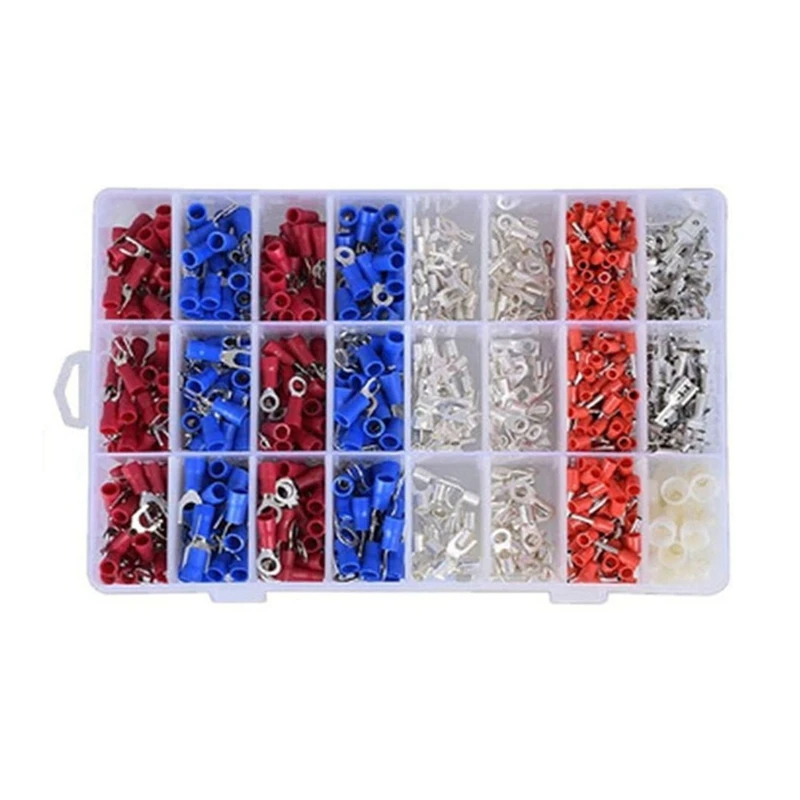 

Cold-Pressed Terminal Block 24-In-1 Fork-Shaped End Crimping Pliers Combination Set