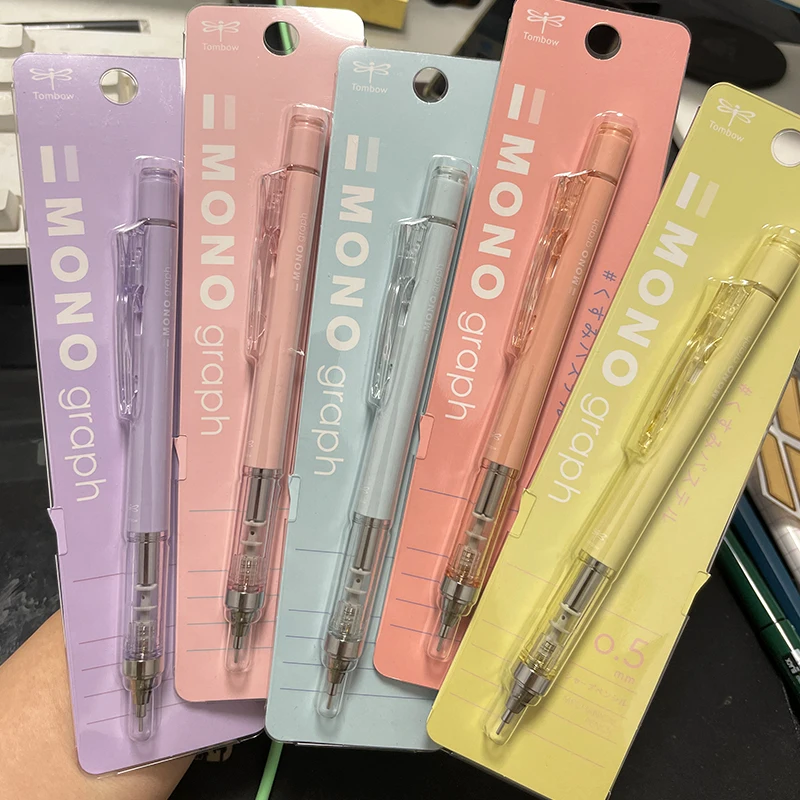 Tombow-lápiz automático de colores, lapicero japonés de 0,5mm, con dibujo de MONO, para sacudir el núcleo, 1 unidad