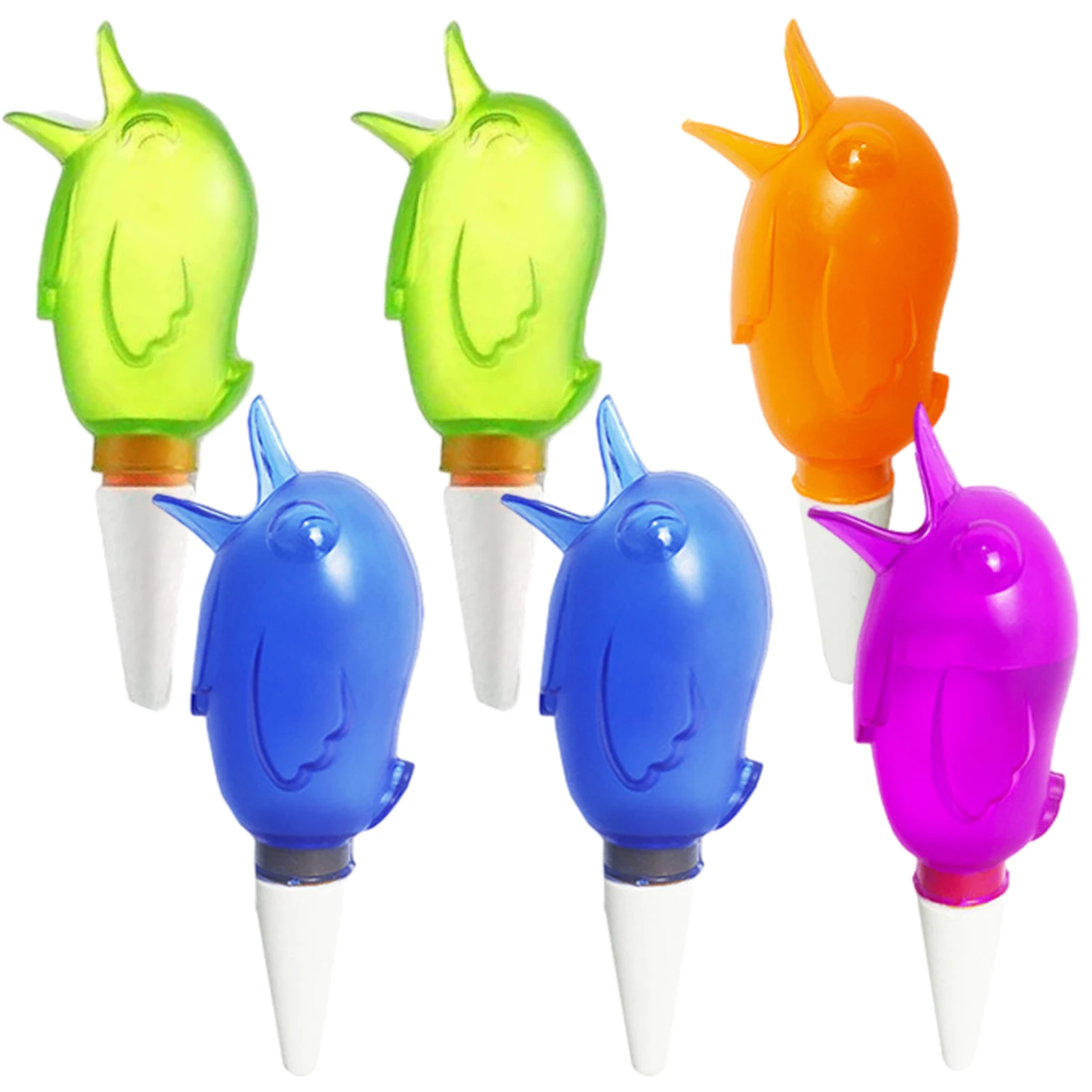 

6pcs Trees Convenient Potted Plants Irrigation Drip Home Travel Self Watering Stakes Practical Beautiful Bird Shape Outdoor