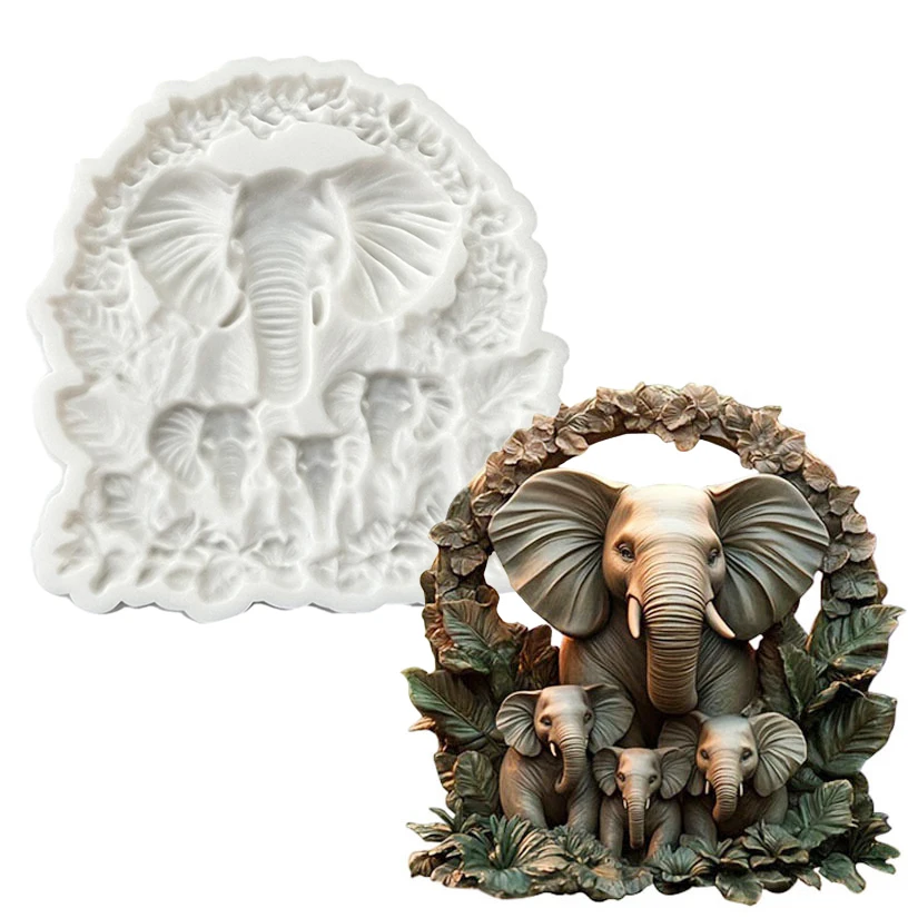 

Формы для торта HANDLIFE "Семья слонов", силиконовые