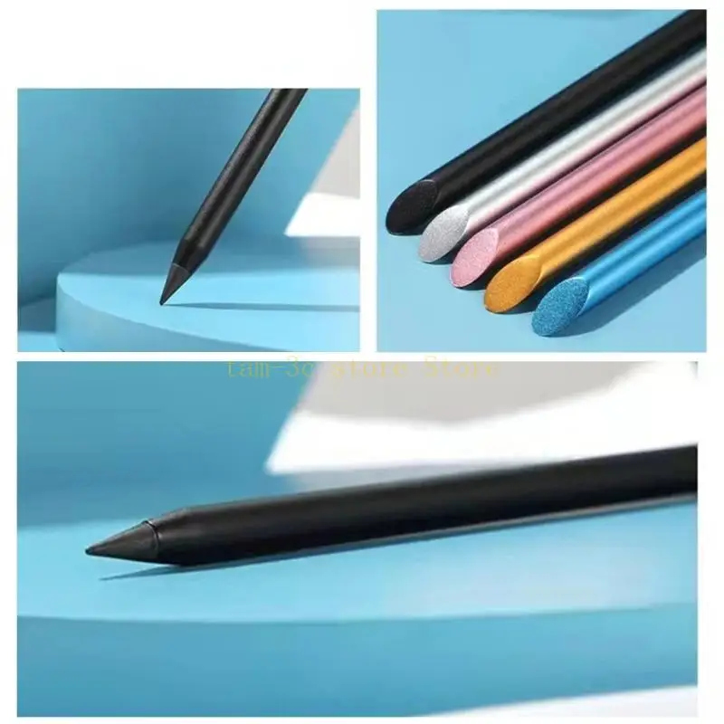 6 шт. стираемая вечная ручка с резиновым наконечником для сенсорного экрана